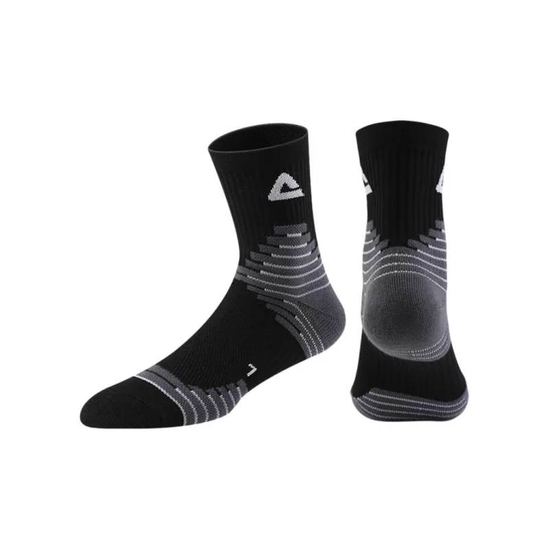 PEAK Basketball Socks Unisex White Blue-6