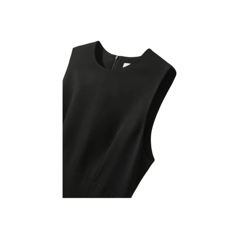 Essential For A Cool Summer Sleeveless Dress Women's Black-4