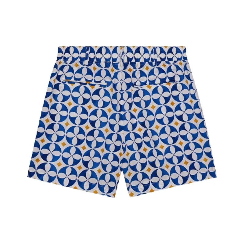 Malbon Golf Casual Shorts Men's Blue-1