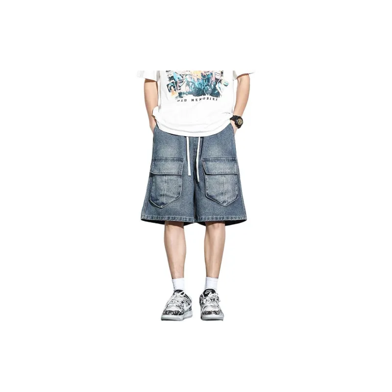 AMBER LIGHT Denim Shorts Unisex-0