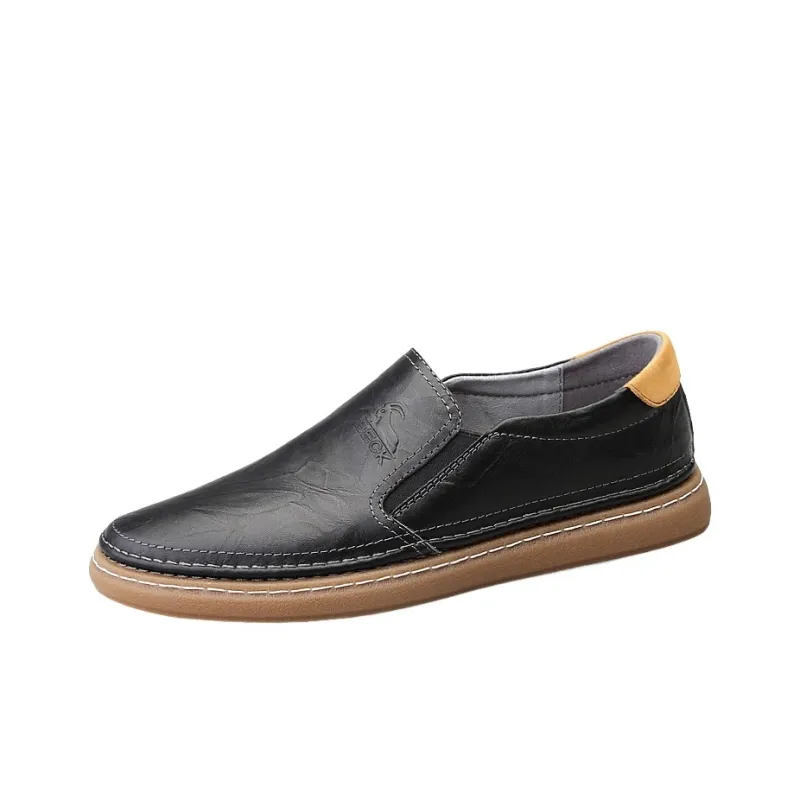 BECK Men's Casual Shoes Men Low Top Black/White-1