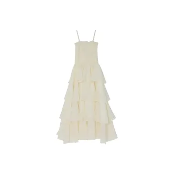 Rose Slip Dresses Women's Beige