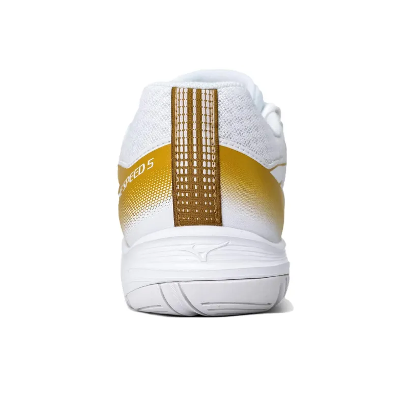 Mizuno Cushioning Breathable Balance Impact Resistant Low Top Training Shoes Unisex White Yellow-3