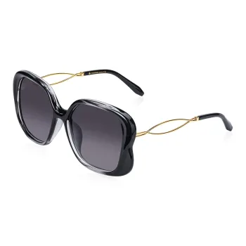 VEGOOS Metal Square Sunglasses Women's