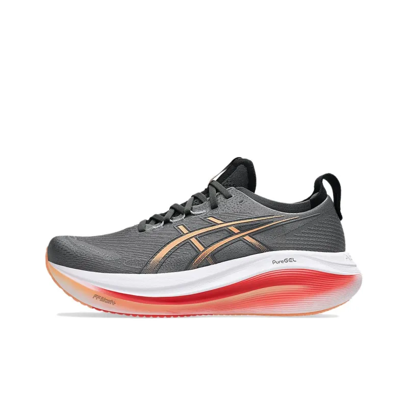 Asics Support Wear-Resistant Low-Top Casual Shoes Men's Black Width-0