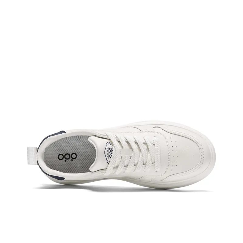 OPP Good Looking, Sports Casual White Sneakers Low Top Skateboard Shoes Men's-4