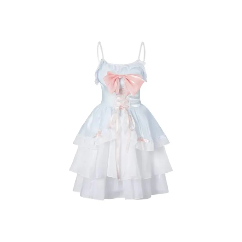 AFGGD Slip Dresses Women's Light Blue-0