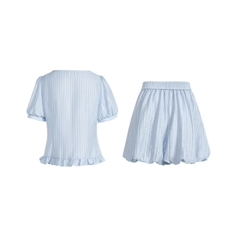 KUOSE Casual Suits Women's Light Blue-1