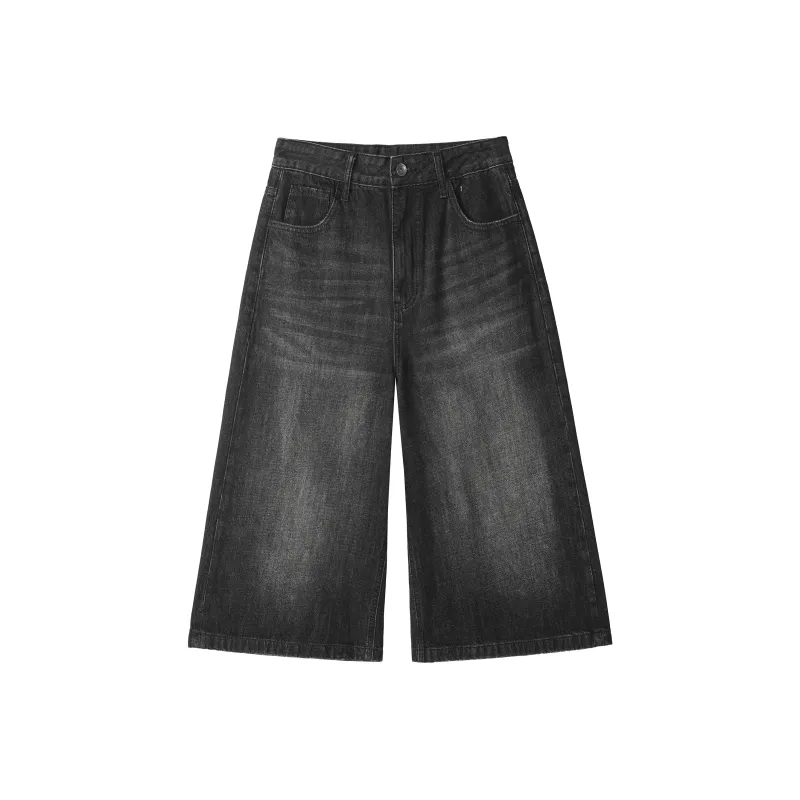 KEIRANDUN Denim Shorts Unisex-9