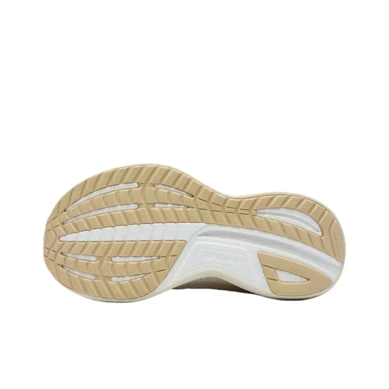Saucony Ride 18 Anti Slip Wear Resistant Low Top Casual Running Shoes Unisex Beige-5