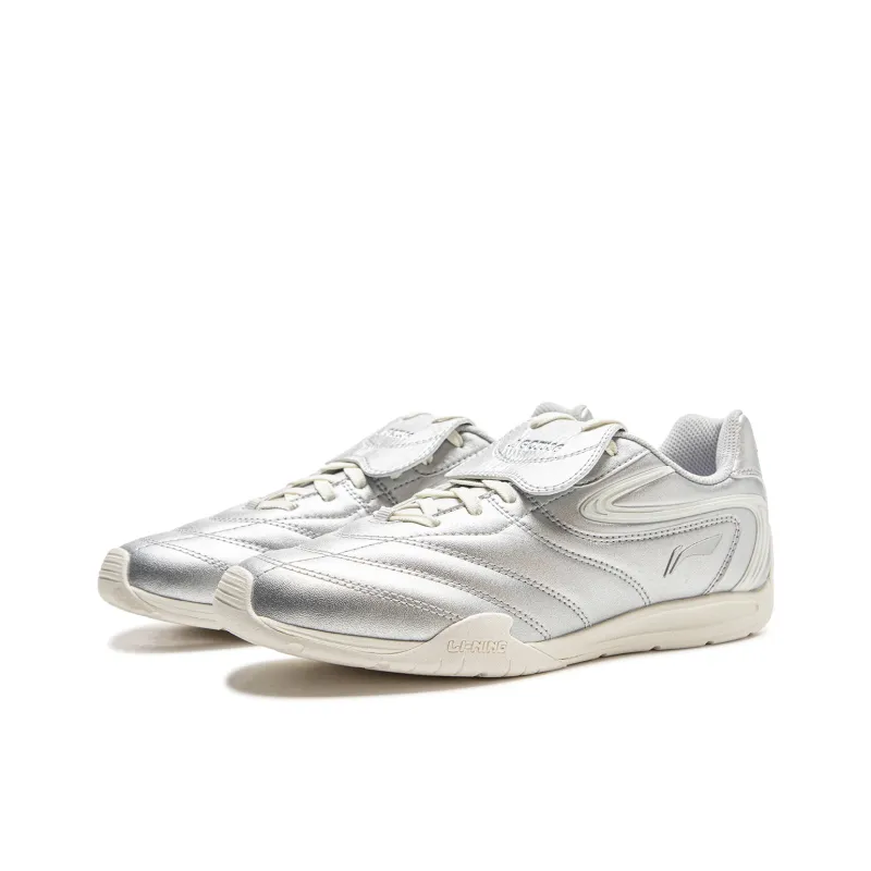 LiNing Slip Resistant, Abrasion Resistant, Lightweight Low Top Casual Shoes Women's Silver-2