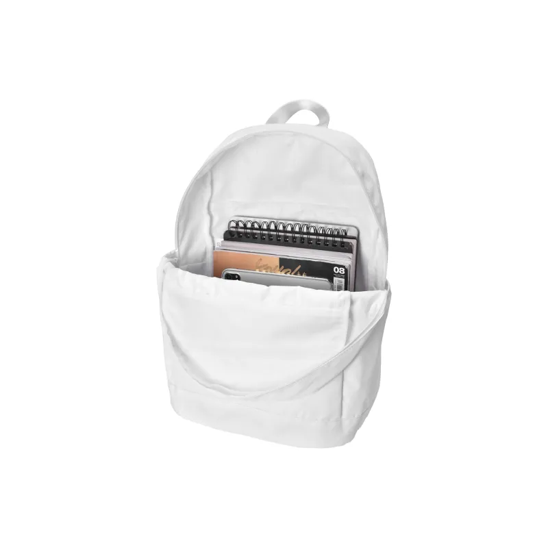 TURN UP Polyester Backpack Unisex White-4