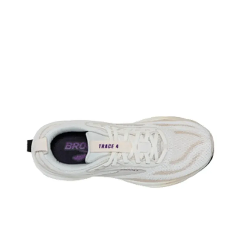Brooks Anti Slip Wear Resistant Low Top Running Shoes Women's Beige-1