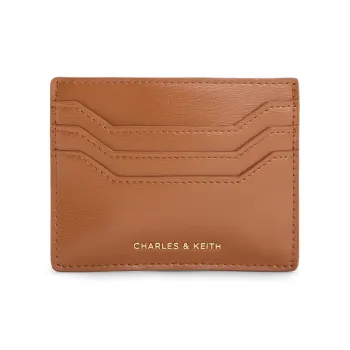 CHARLES&KEITH PU Polyurethane Card Holder Women's Brown