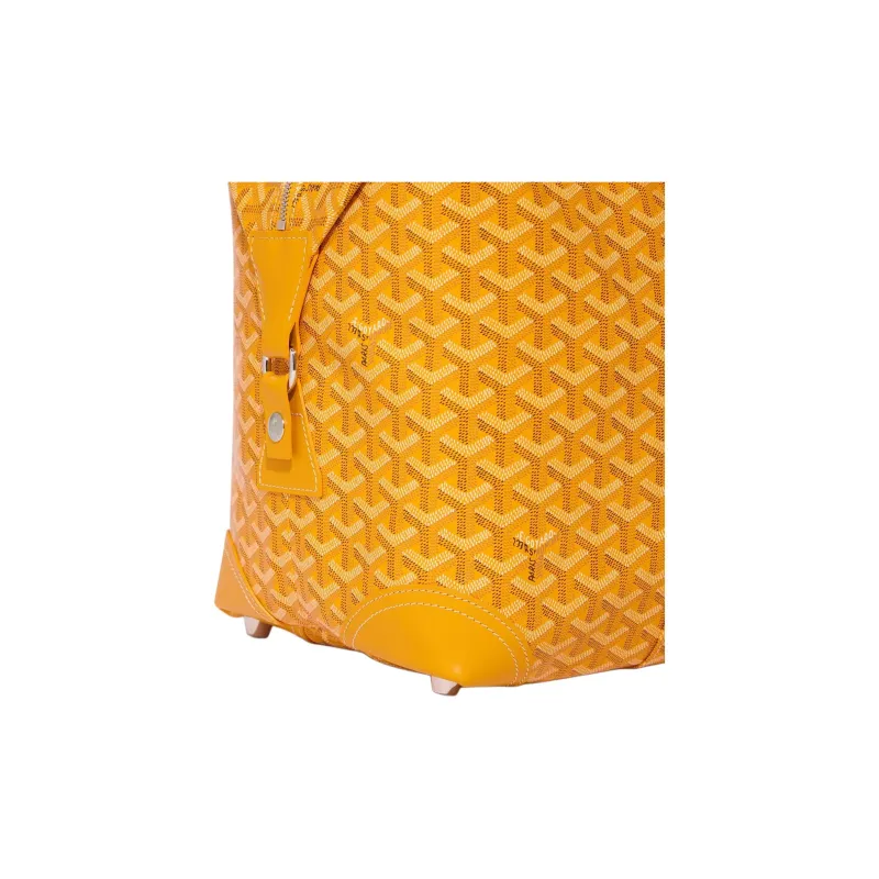 GOYARD Bowling Canvas Travel Bag Unisex Yellow-4