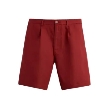 ZARA Casual Shorts Men Deep Red
