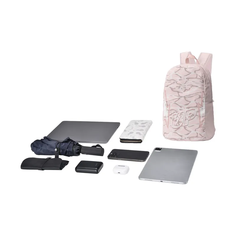 TURN UP Polyester Backpack Women's Pink-4