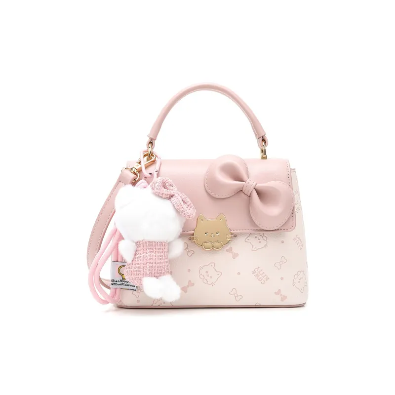 DALO PU Shoulder Bag, Crossbody Bag, Handbag Women's Cherry Blossom Pink-0
