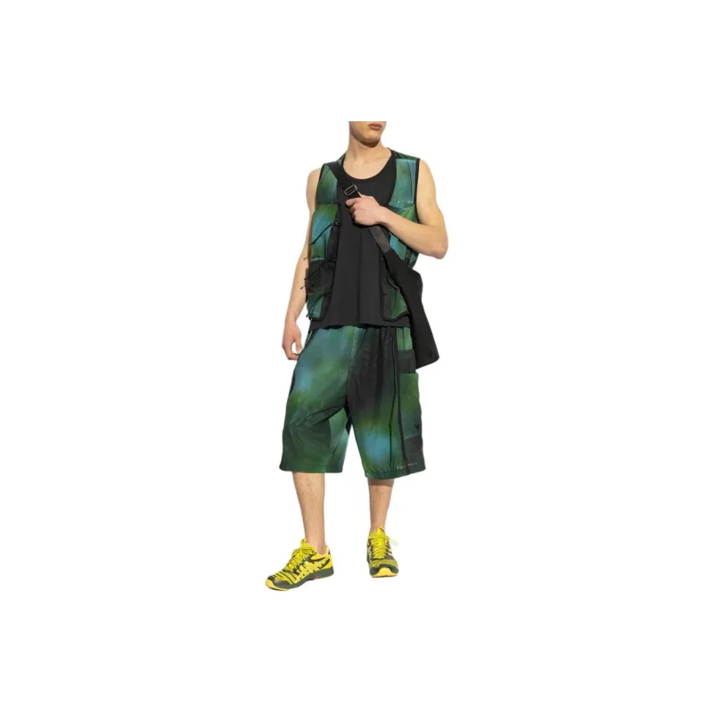 Y 3 Allover Print Mesh Shorts-2