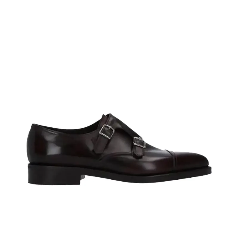 JOHN LOBB William Dress Shoes, Monastic Shoes Men's Dark Brown-1