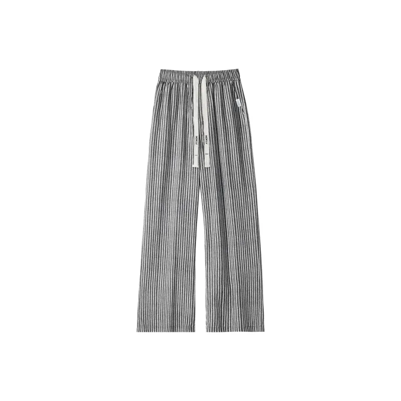 HOKLV Casual Pants Unisex Black-0