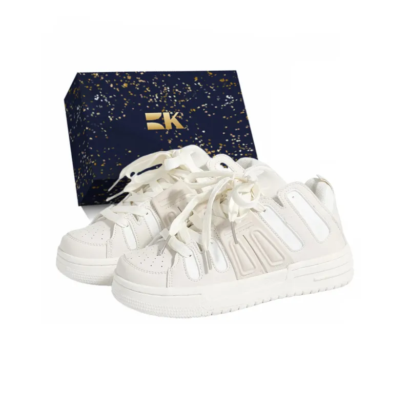 Boldi Kuki Low Top Skateboard Shoes Women's Ecru-1