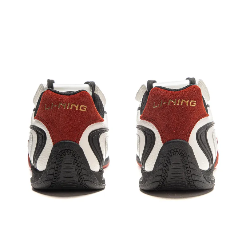 LiNing Film Pulse Slip Resistant, Abrasion Resistant, Lightweight Low Top Casual Shoes Men's Champagne White-5