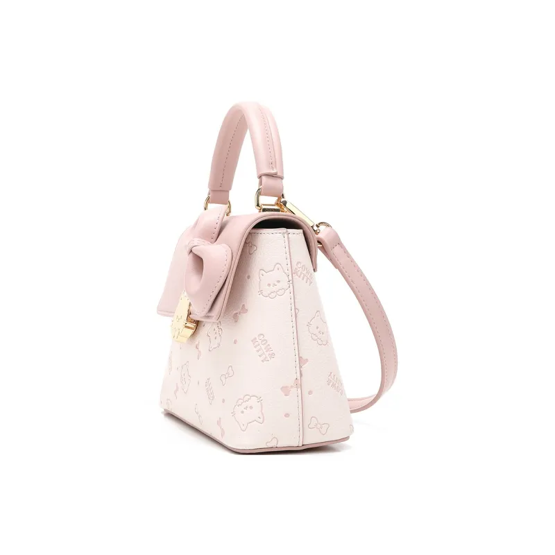 DALO PU Shoulder Bag, Crossbody Bag, Handbag Women's Cherry Blossom Pink-2