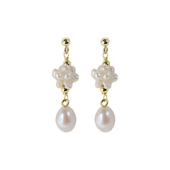 Andaozi Pearl Earrings Women's