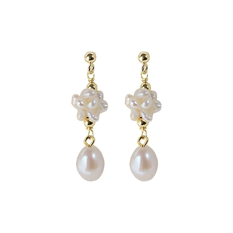 Andaozi Pearl Earrings Women's-0