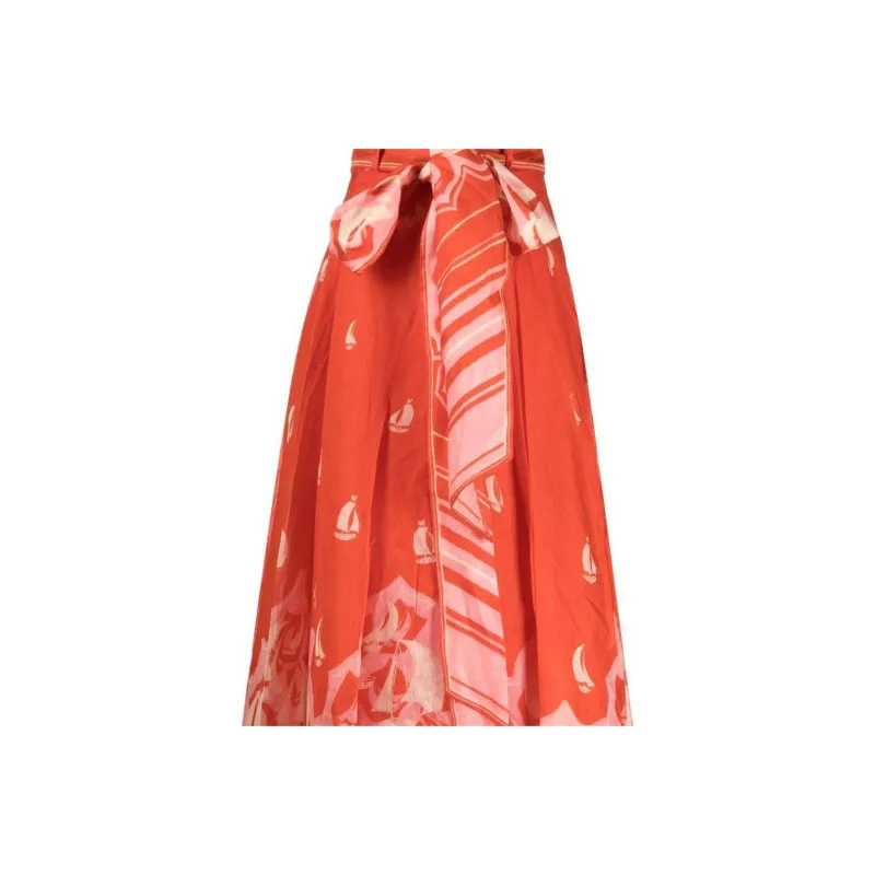 Zimmermann Printed Pleated Maxi Skirt-4