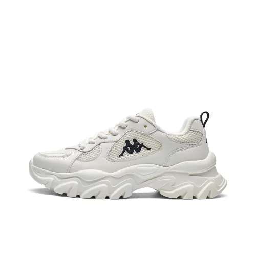Kappa Back to Back Breathable Height Increase Low Top Chunky Sneakers Women's White Black