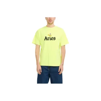 Aries T Shirts Men Yellow