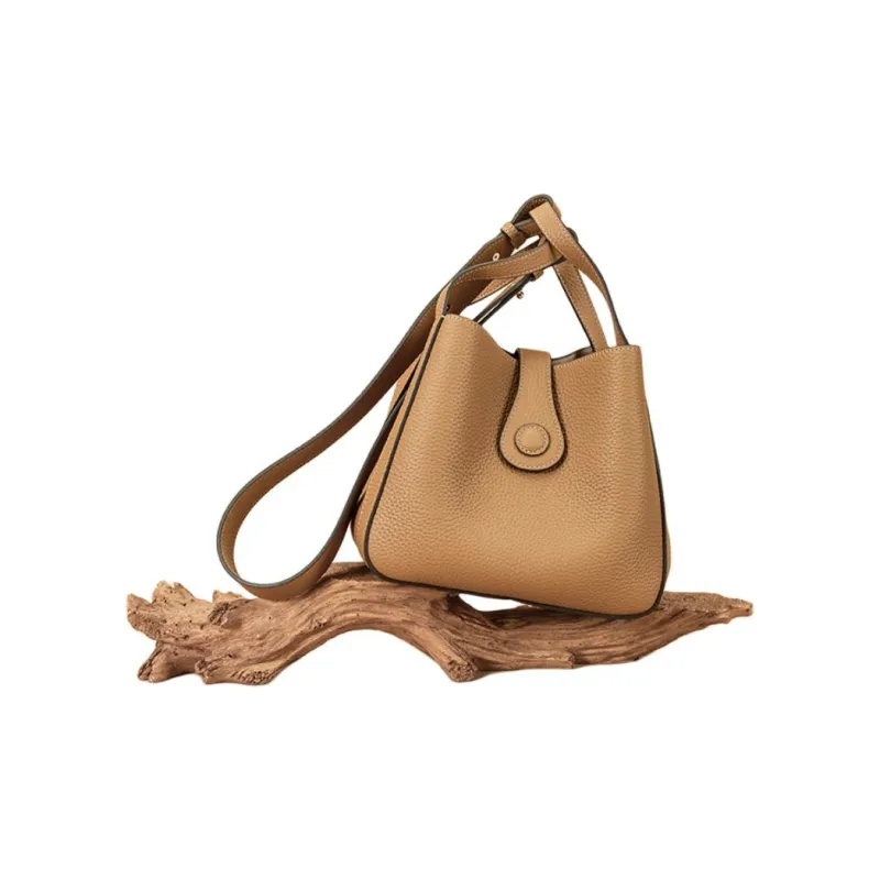 Why Cow Leather Bucket Bag, Basket Bag, Shoulder Bag, Crossbody Bag, Handbag Trumpets Women's Multicolor-12