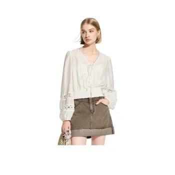 Bethine Shirts Women's Gardenia White