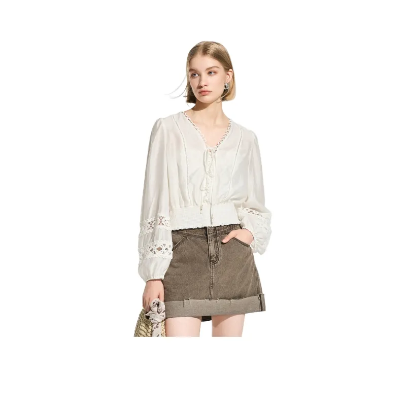 Bethine Shirts Women's Gardenia White-0