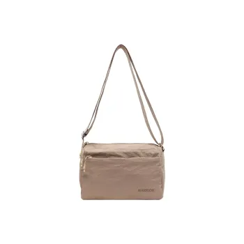 Warrior Nylon Crossbody Bag, Shoulder Bag Regular Unisex Black/Khaki