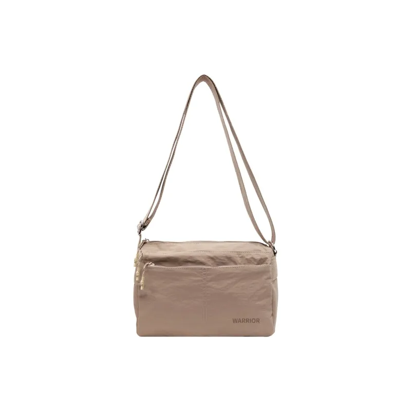 Warrior Nylon Crossbody Bag, Shoulder Bag Regular Unisex Black/Khaki-0