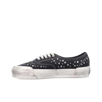 Vans Premium Authentic Anti Slip Wear Resistant Low Top Skateboard Shoes Unisex Black