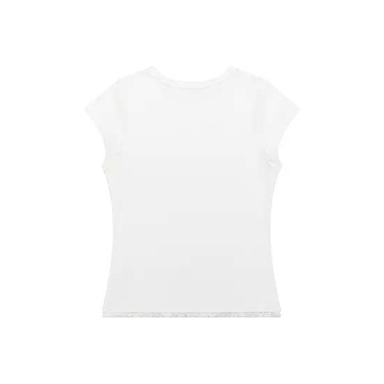 1ESS LA MODE Set in Sleeve T Shirt Women's-1