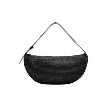 ZARA PU Shoulder Bag Regular Men's Black