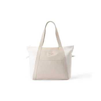 FILA FUSION Fabric Tote Bag, Shoulder Bag Mini Women's Cloud White
