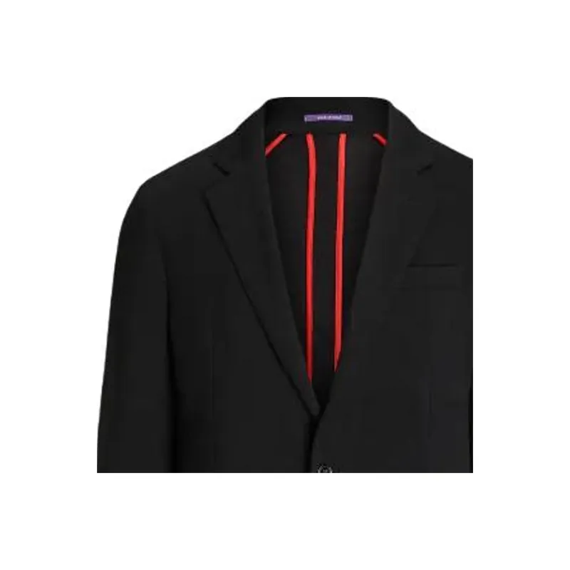 Polo Ralph Lauren Hadley Hand-Tailored Wool Sport Coat Business Suit Men's Black-4