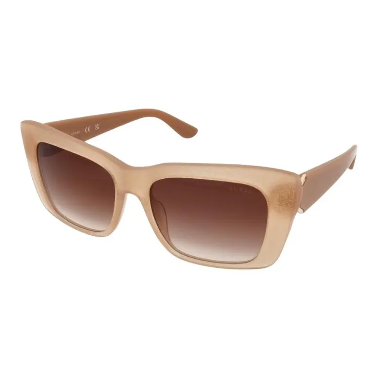 GUESS Cat Eye Sunglasses Women's Brown-0