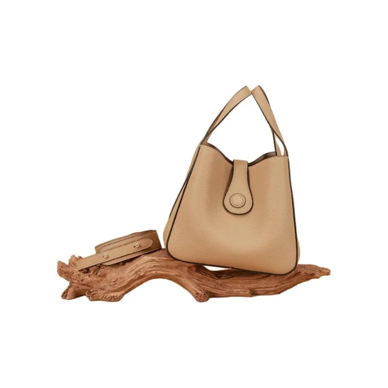 Why Cow Leather Bucket Bag, Basket Bag, Shoulder Bag, Crossbody Bag, Handbag Trumpets Women's Multicolor-11