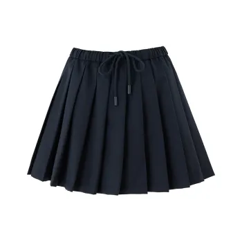 SOON FLOWER Casual Short Skirts Women's Navy Blue