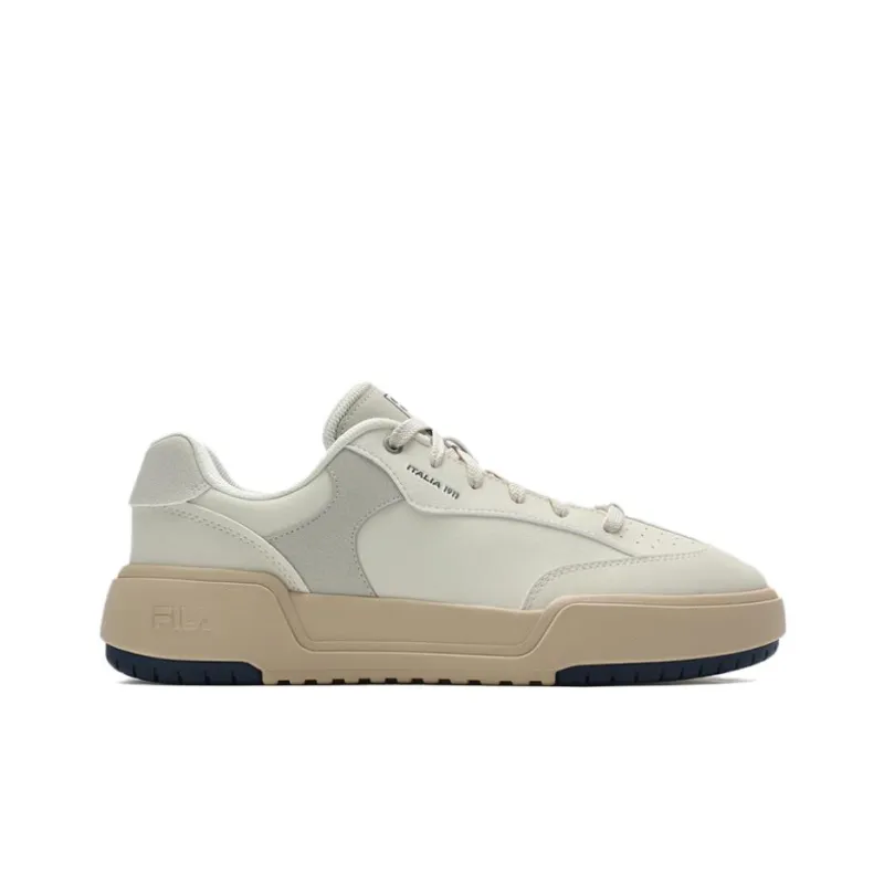 FILA Modern Low Top Skateboard Shoes Men's Antique White-1