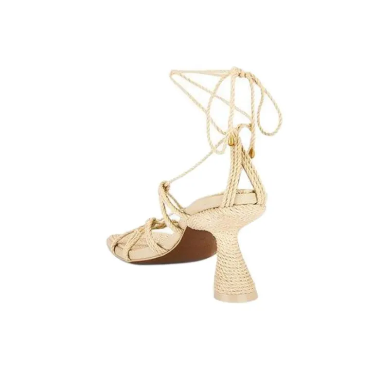 CULT GAIA Raisa One Strap Sandals 7.5cm Women's Beige-3