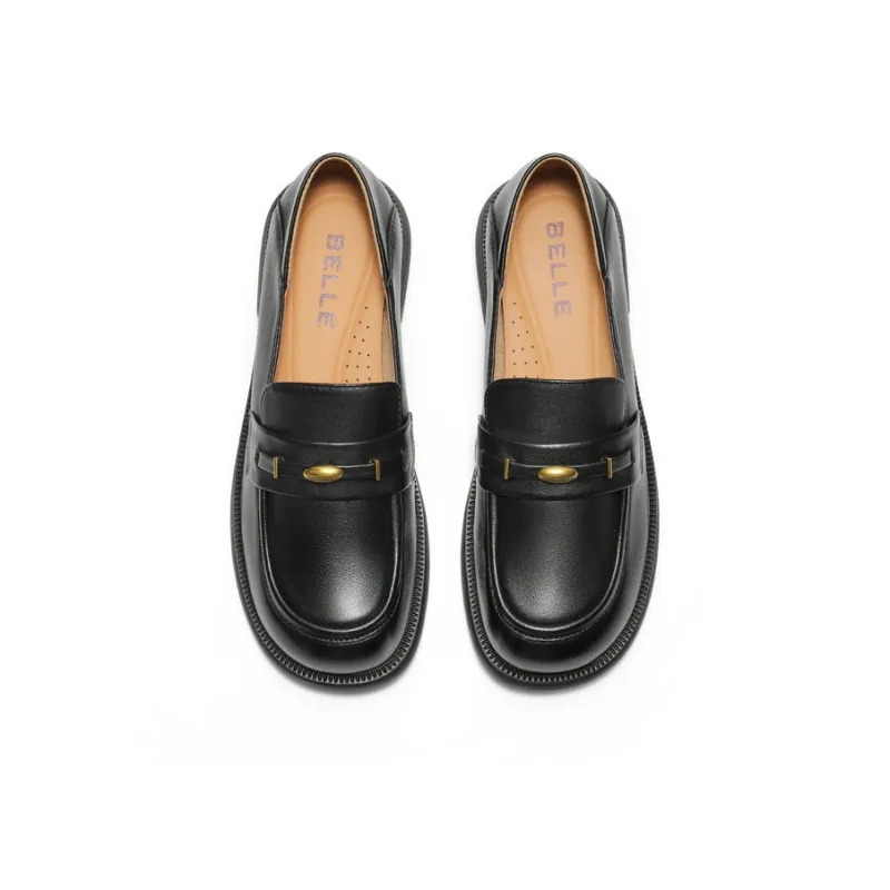 BELLE Loafers Women's Black/Beige-2