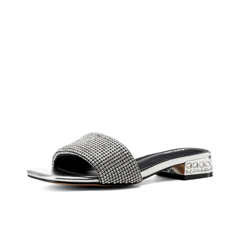 GOLDLION Slide Slippers Women's Silver-1